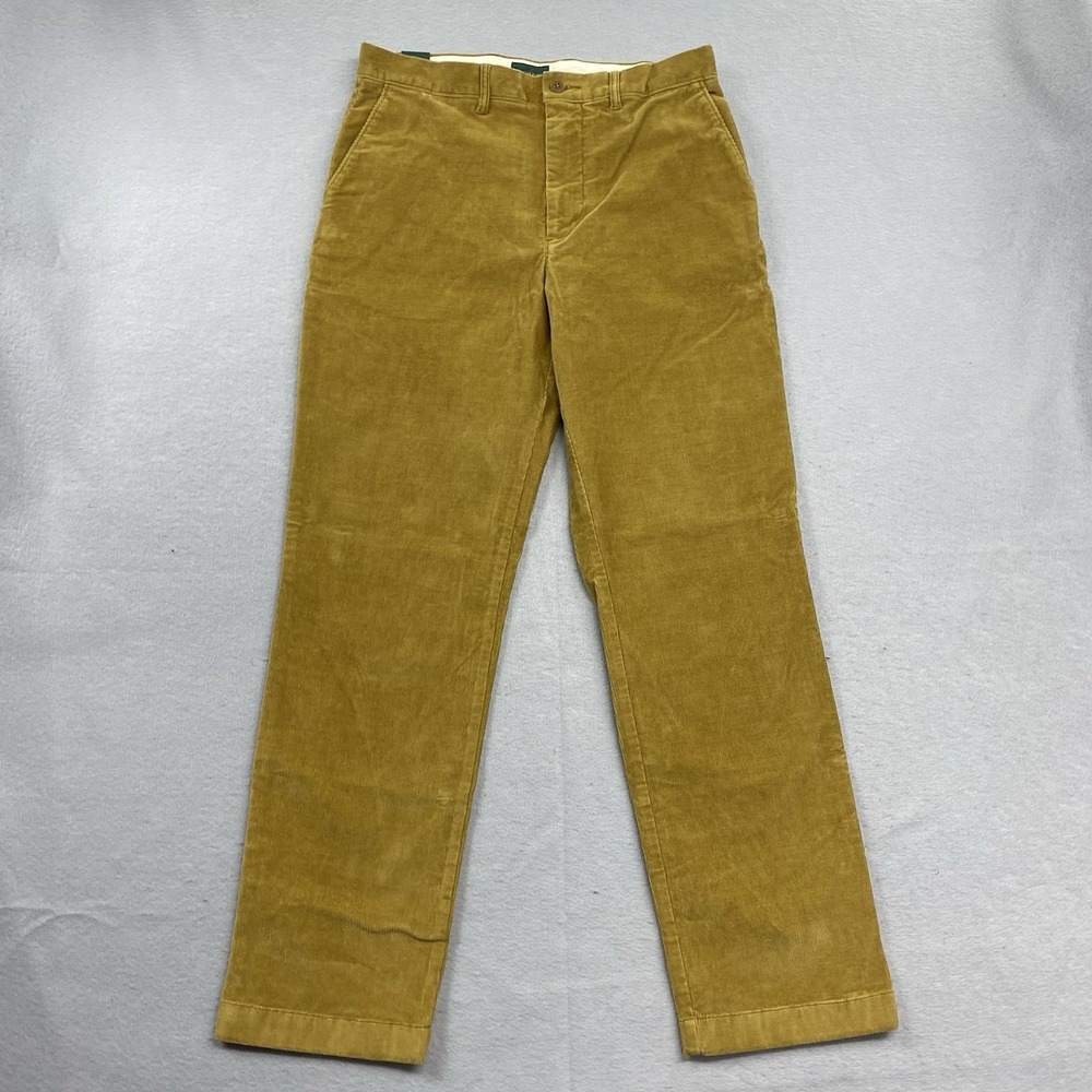J Crew Pants Mens 30x30 Vintage Goldenrod Classic Straight Corduroy Preppy